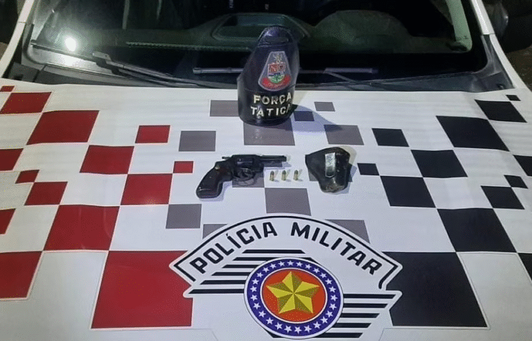 POLÍCIA MILITAR PRENDE HOMEM POR POSSE ILEGAL DE ARMA DE FOGO EM GUARATINGUETÁ